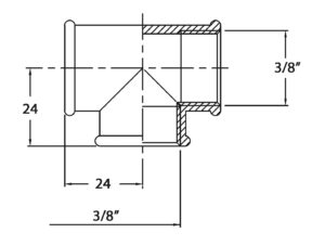 T-PIECE 3/8' CR BRASS 5 9515010144m fullhd