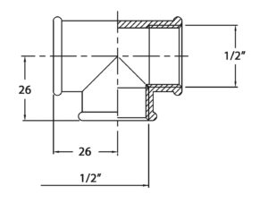 T-PIECE 1/2' CR BRASS 5 9515010146m fullhd