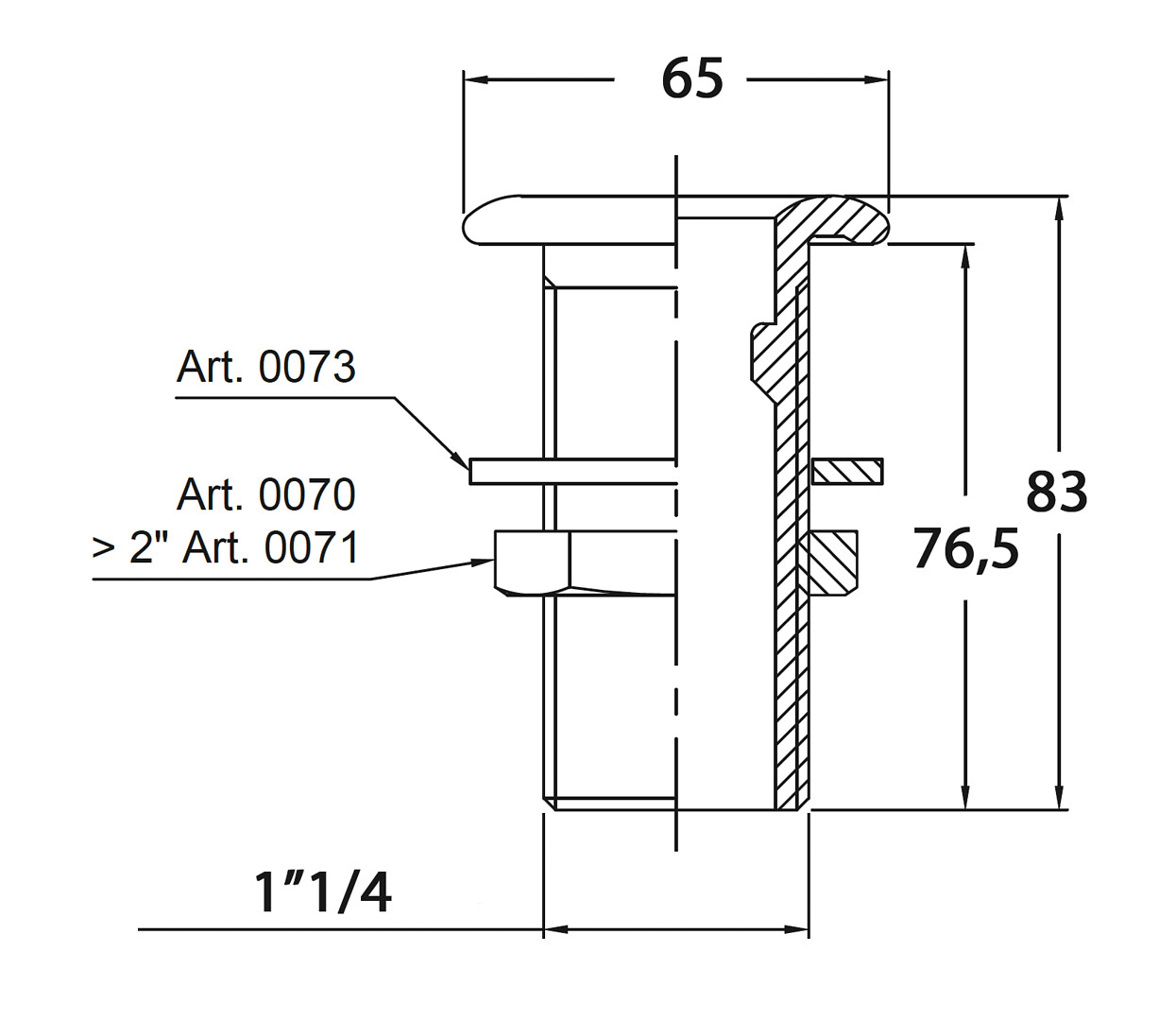 THROUGHOUT 1 1/4' CR BRASS 3 THROUGHOUT 1 1/4' CR BRASS - Image 3