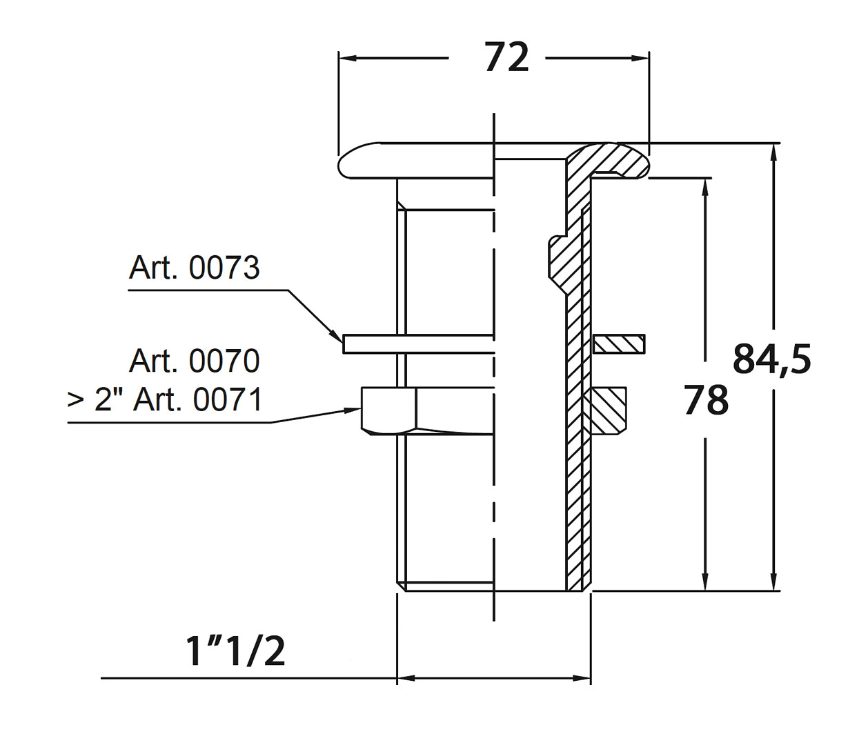 THROUGHOUT 1 1/2' CR BRASS 3 THROUGHOUT 1 1/2' CR BRASS - Image 3