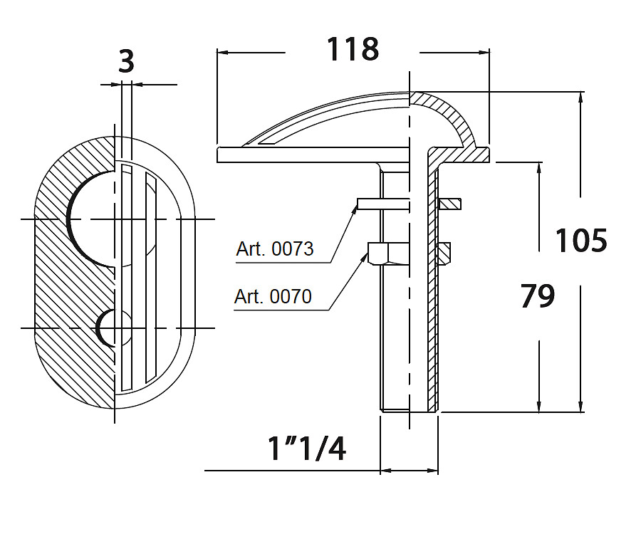 THROUGHOUT WITH STRAINER 1 1/4'' CR BRASS 3 THROUGHOUT WITH STRAINER 1 1/4'' CR BRASS - Image 3