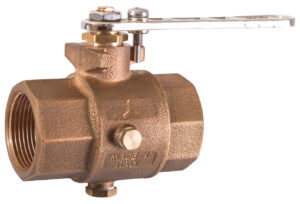 BALL VALVE 1 1/4' WITH DRAIN BRONZE