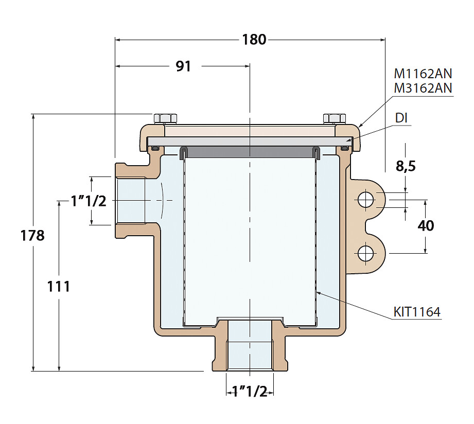 SEAWATER FILTER 1 1/2' 3 SEAWATER FILTER 1 1/2' - Image 3
