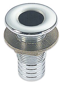 THROUGH FOR 1 1/2' HOSE, CHROME-PLATED BRASS 2 THROUGH FOR 1 1/2' HOSE, CHROME-PLATED BRASS - Image 2