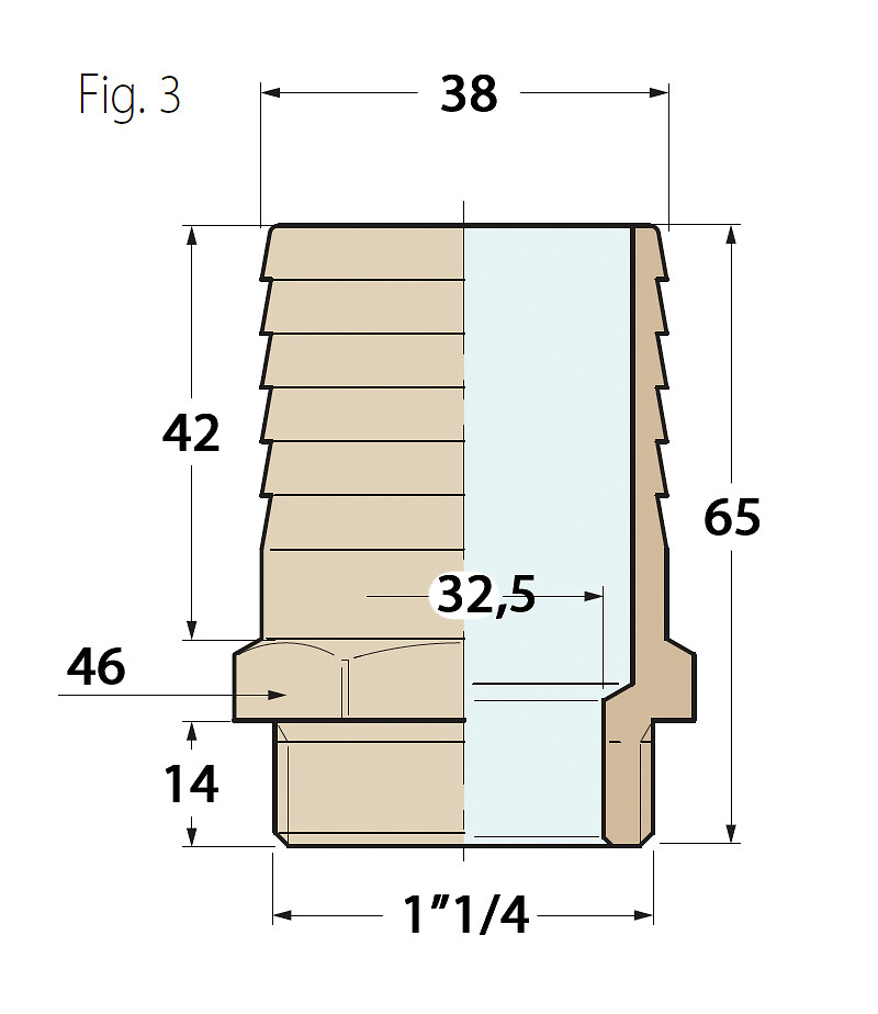 HOSE SCREW 1 1/4' X 38 MM 3 HOSE SCREW 1 1/4' X 38 MM - Image 3