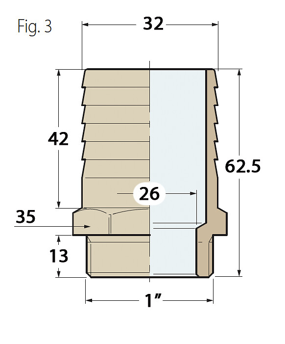 HOSE SCREW 1' X 32 MM 3 HOSE SCREW 1' X 32 MM - Image 3