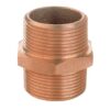 DOUBLE NIPPLE WITH EXTERNAL THREADS 1/2', BRONZE