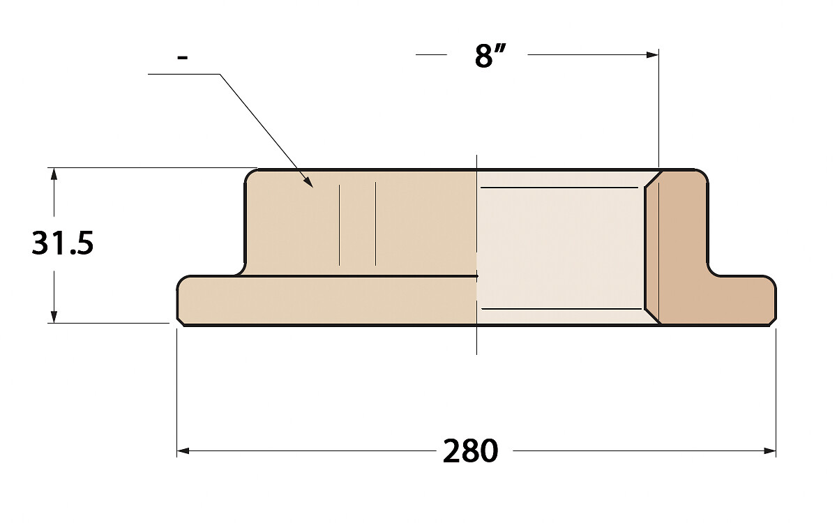 LOCK NUT 8'' BRONZE 3 LOCK NUT 8'' BRONZE - Image 3
