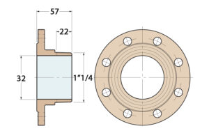 MOUNTING FLANGE DN32 PN16 1 1/4' 5 9515015550m fullhd jpg