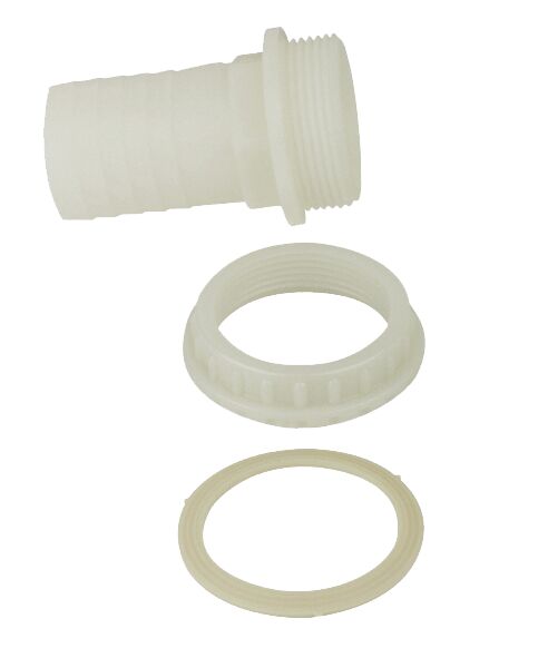 STRAIGHT HOSE CONNECTOR FOR WATER TANK 38MM 1 STRAIGHT HOSE CONNECTOR FOR WATER TANK 38MM
