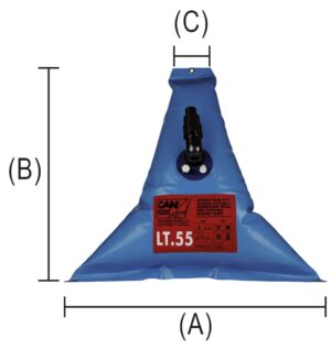 WATER TANK ELASTIC 55L (TRIANGLE) 5 9515020172m vesisailio fullhd