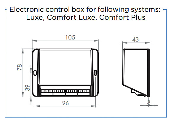 CONTROL BOX COMFORT LUXE 2 CONTROL BOX COMFORT LUXE - Image 2