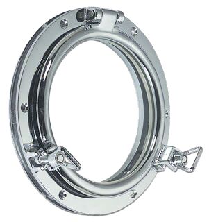 SHIP WINDOW CHROME-PLATED BRASS 182MM 1 SHIP WINDOW CHROME-PLATED BRASS 182MM