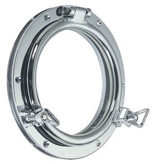 SHIP WINDOW CHROME-PLATED BRASS 207MM 1 SHIP WINDOW CHROME-PLATED BRASS 207MM