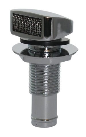 CHROME BREATHING VALVE 16MM