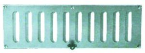 ADJUSTABLE VALVE GRILLE STAINLESS STEEL, 76x229MM