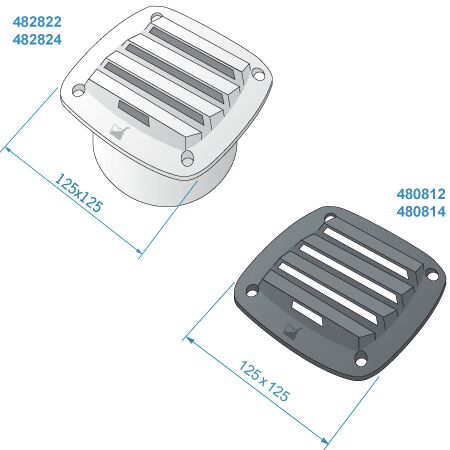 POLYPROPYLENE VALVE 125x15MM, WHITE 2 POLYPROPYLENE VALVE 125x15MM, WHITE - Image 2