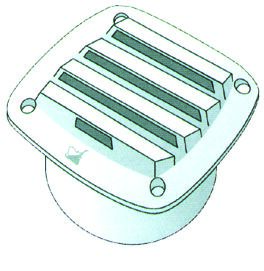 VALVE GRILLE 125x125MM, MATT WHITE 1 VALVE GRILLE 125x125MM, MATT WHITE