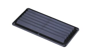 VALVE GRILLE BLACK PLASTIC, 123x257MM