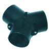 3-WAY DIVIDER 75MM, BLACK PLASTIC