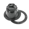 BLACK CABLE GLAND WITH TIGHTENING STRAP