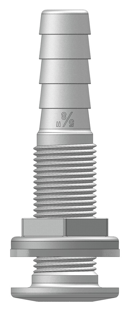 THROUGH-OUT HOSE CONNECTOR 16MM 1/2'' 1 THROUGH-OUT HOSE CONNECTOR 16MM 1/2''