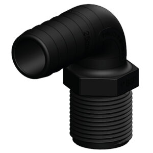 HOSE CONNECTOR 1' 90 DEGREES 25MM