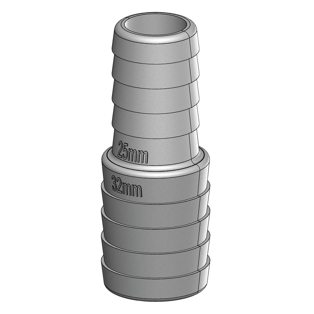REDUCTION NIPPLE 32-25MM 1 REDUCTION NIPPLE 32-25MM