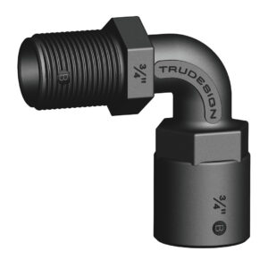 ELBOW CONNECTOR MALE/FEMALE 3/4' THREADED 90 DEGREES