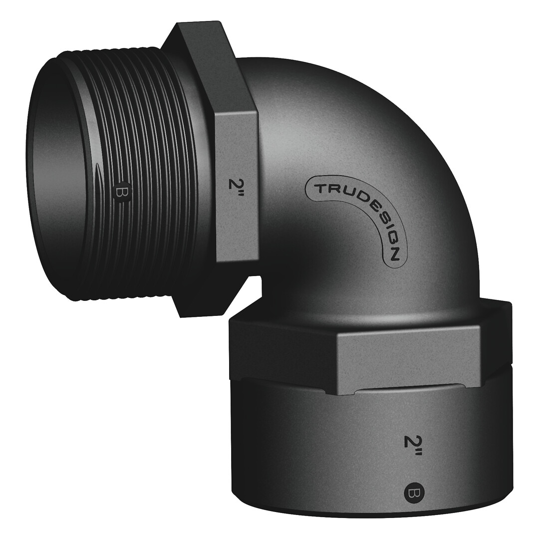ELBOW CONNECTOR MALE/FEMALE 2' THREADED 90 DEGREES 1 ELBOW CONNECTOR MALE/FEMALE 2' THREADED 90 DEGREES