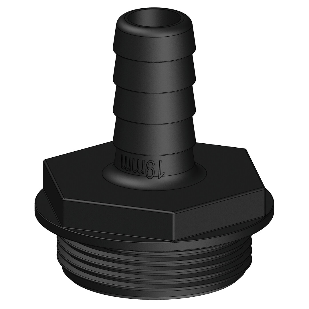 HOSE CONNECTOR 1 1/2' 19MM 1 HOSE CONNECTOR 1 1/2' 19MM
