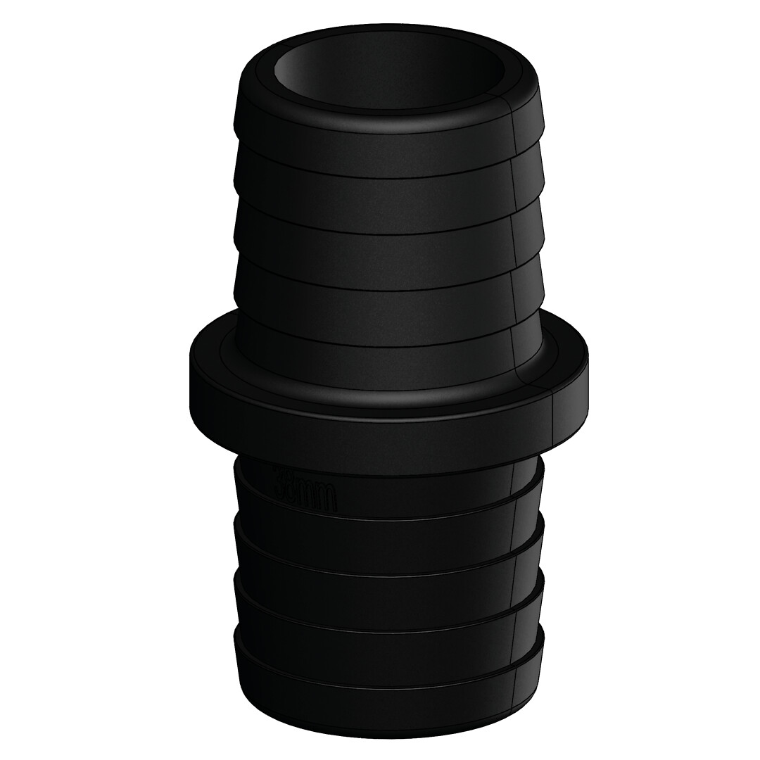 STRAIGHT HOSE CONNECTOR 38/38MM 1 STRAIGHT HOSE CONNECTOR 38/38MM