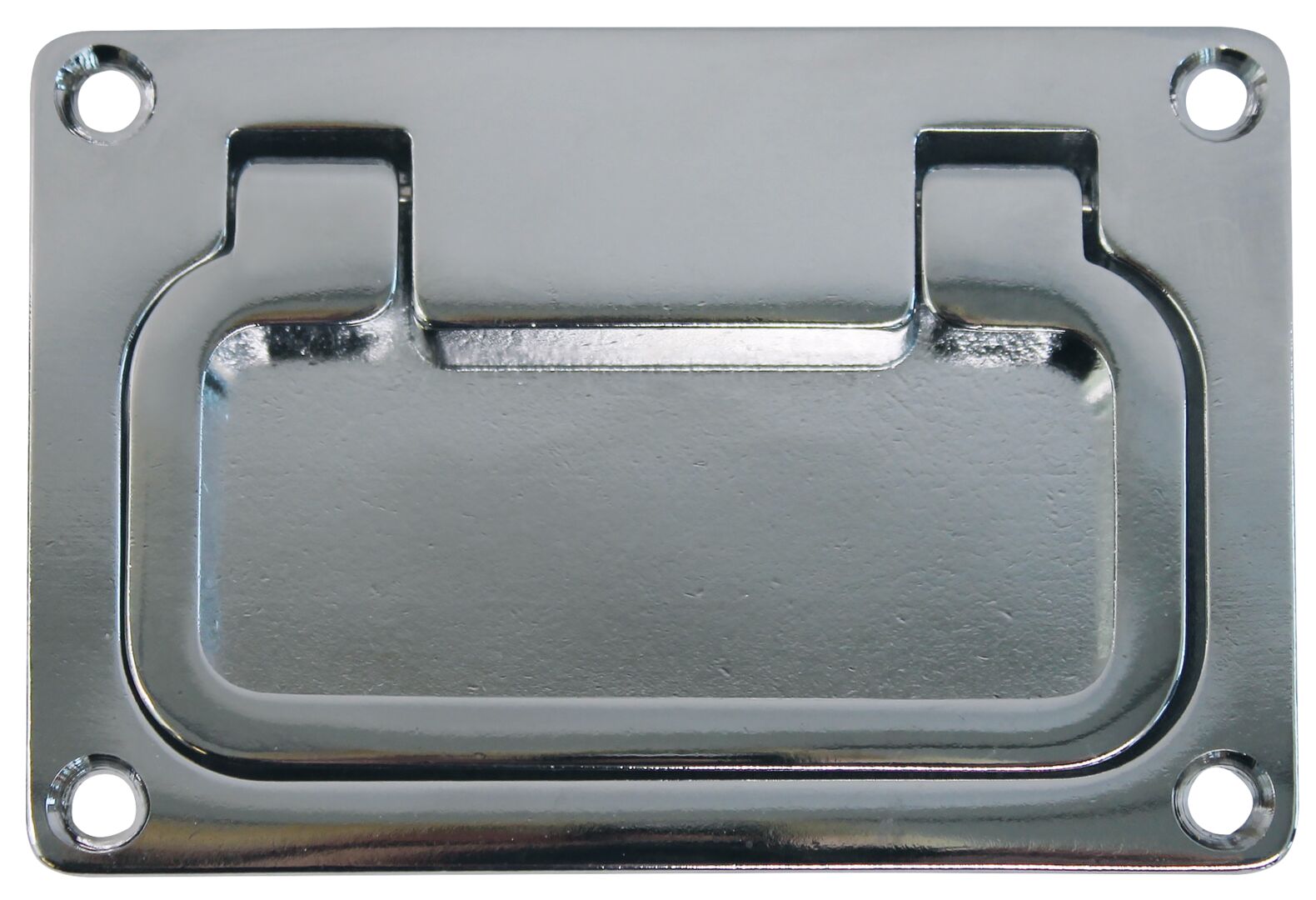 CHROME-PLATED BRASS DOOR HANDLE 92x63MM 1 CHROME-PLATED BRASS DOOR HANDLE 92x63MM