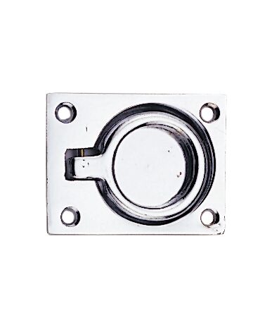 HATCH RING CHROME-PLATED BRASS 49X64MM 1 HATCH RING CHROME-PLATED BRASS 49X64MM