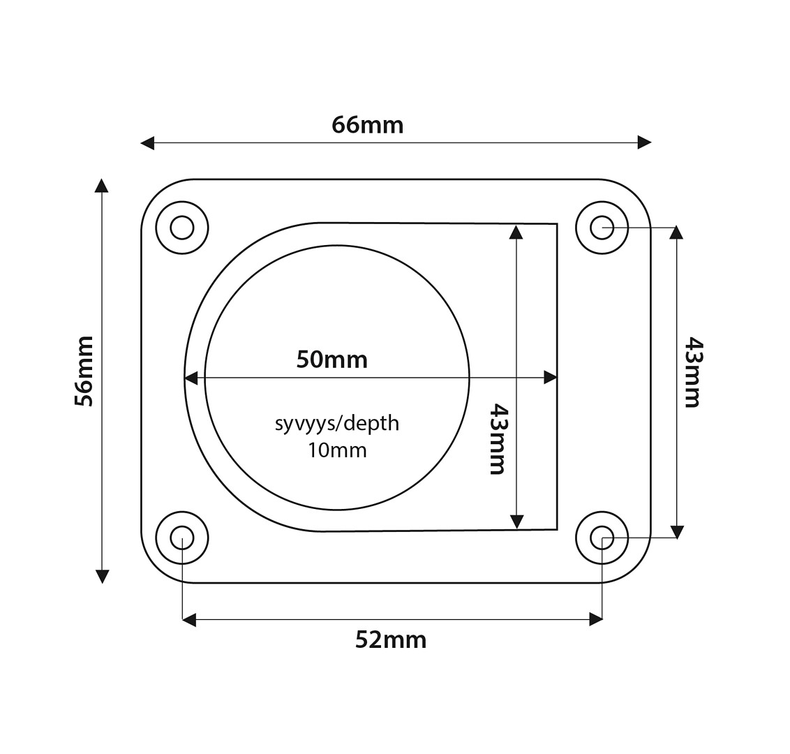 HATCH RING STAINLESS STEEL 65x55MM 3 HATCH RING STAINLESS STEEL 65x55MM - Image 3