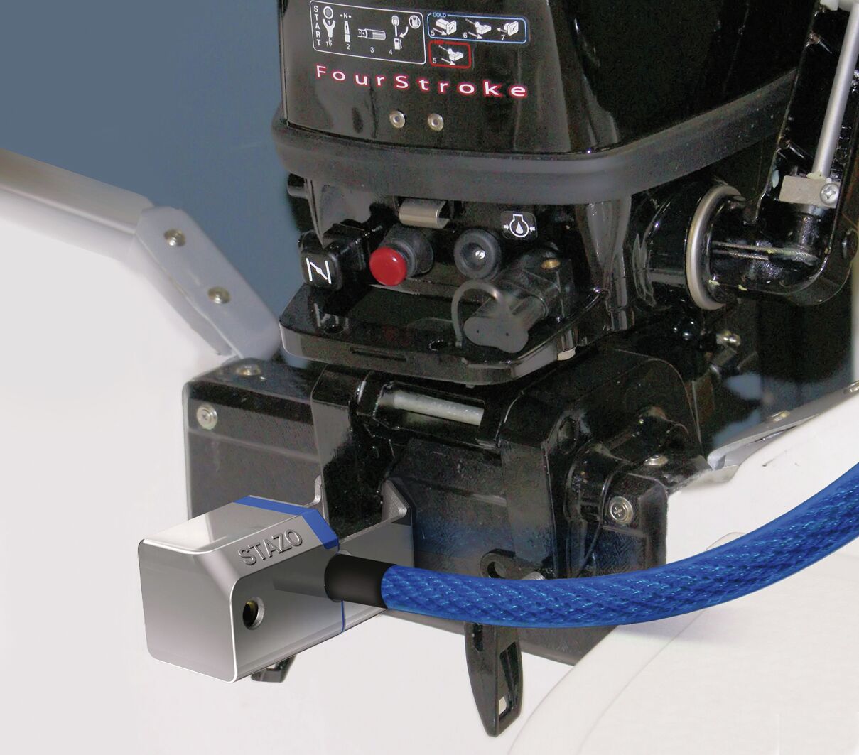 SMARTLOCK OUTBOARD LOCK WITH LOCKING CABLE 2 SMARTLOCK OUTBOARD LOCK WITH LOCKING CABLE - Image 2