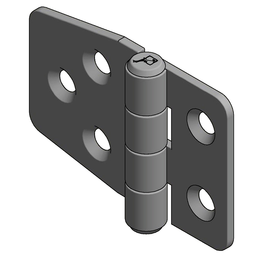 DOOR HINGE 60x40mm 2 DOOR HINGE 60x40mm - Image 2