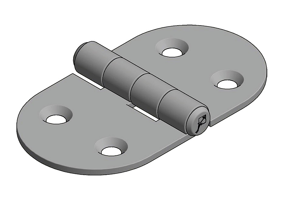 HINGE 74x40MM 2 HINGE 74x40MM - Image 2