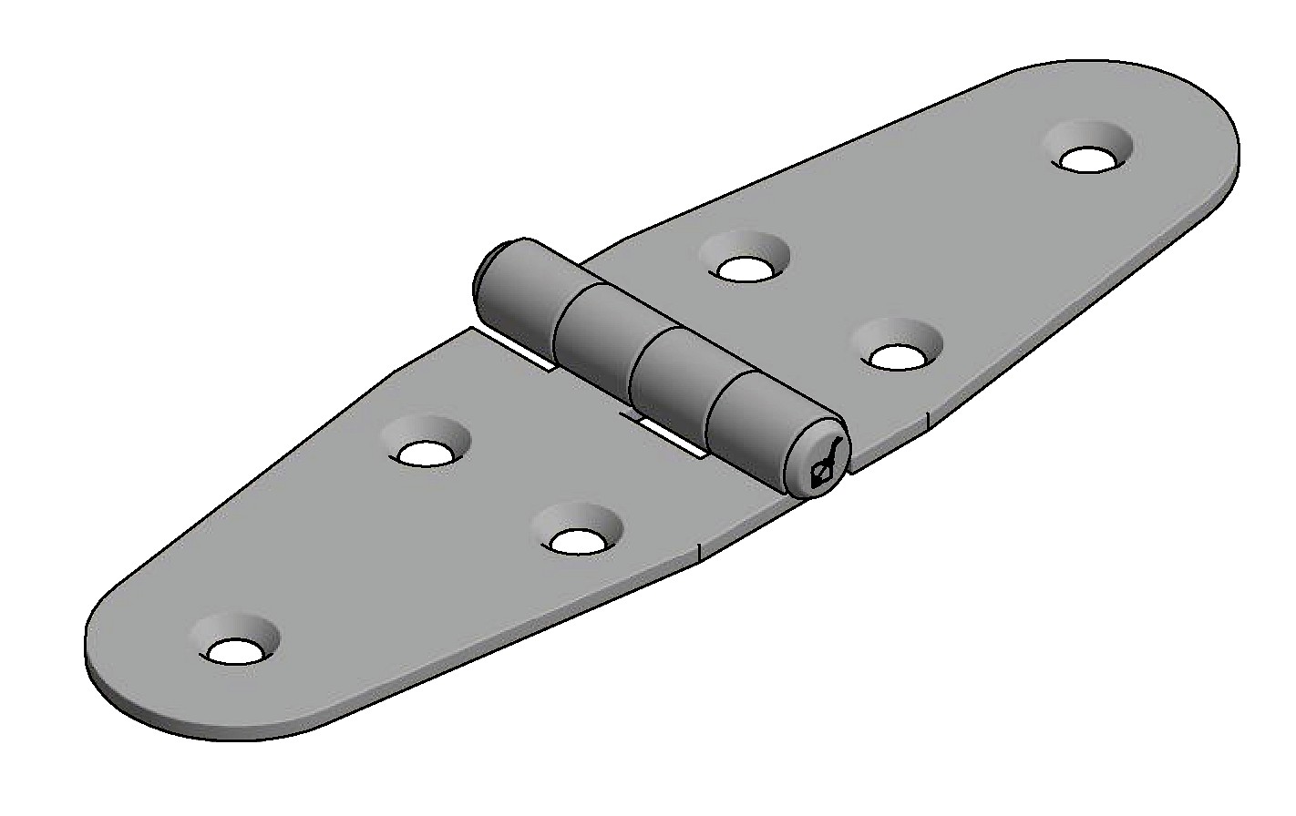 DOOR HINGE 40x140MM 2 DOOR HINGE 40x140MM - Image 2