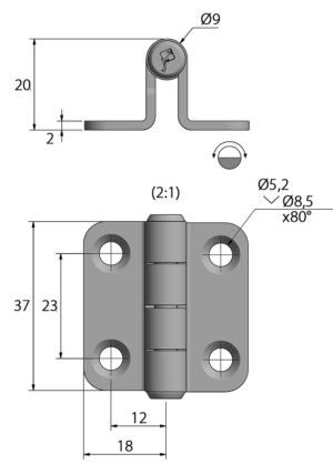 DOOR HINGE RST 9 9516003102m fullhd jpg