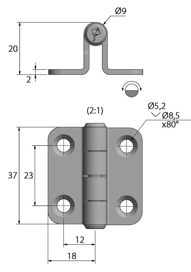 DOOR HINGE RST 5 DOOR HINGE RST - Image 5