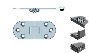 TABLE HINGE 76x38MM