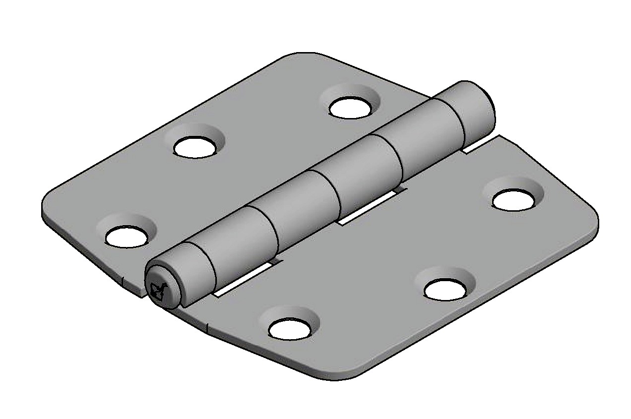 CENTER PIN HINGE 75x74MM 2 CENTER PIN HINGE 75x74MM - Image 2