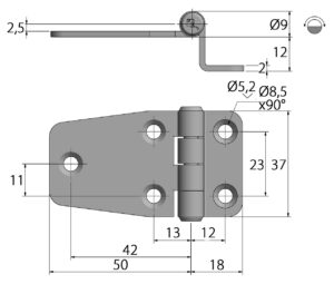 DOOR HINGE 37x68mm 7 9516003211m fullhd jpg