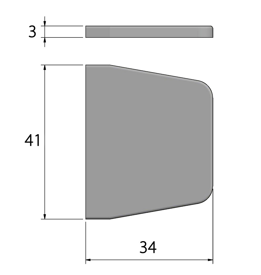 COVER PLATE FOR HINGE 441490/441500, 41x34mm 4 COVER PLATE FOR HINGE 441490/441500, 41x34mm - Image 4