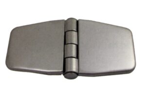 HINGE WITH COVER SHEET 37x76MM, CENTER PIN