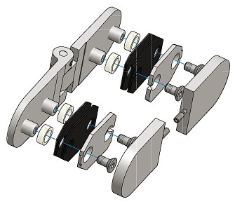 GLASS DOOR HINGE 40x160MM, GLASS-GLASS 2 GLASS DOOR HINGE 40x160MM, GLASS-GLASS - Image 2