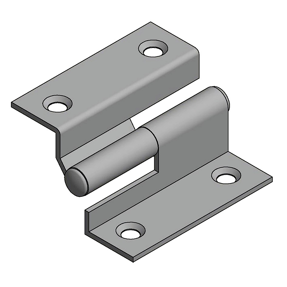 LIFTING HINGE 40x35mm BRASS RIGHT 2 LIFTING HINGE 40x35mm BRASS RIGHT - Image 2
