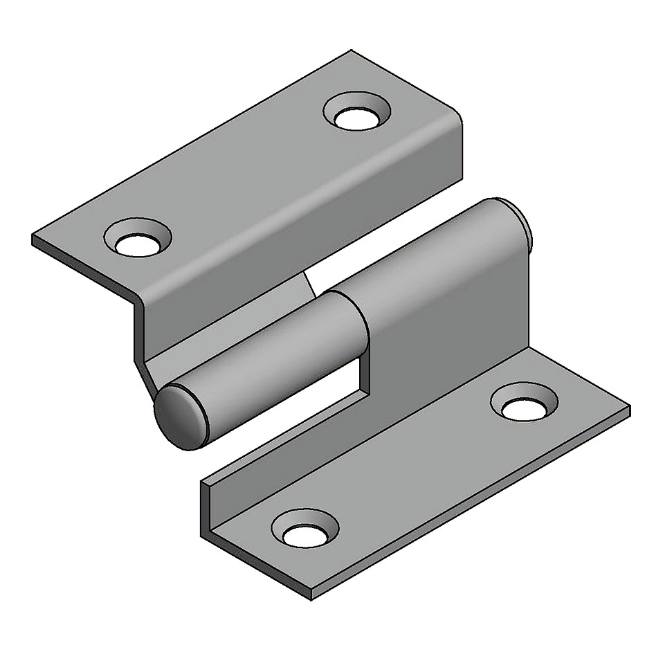 LIFTING HINGE 40x35mm RIGHT STAINLESS STEEL 2 LIFTING HINGE 40x35mm RIGHT STAINLESS STEEL - Image 2