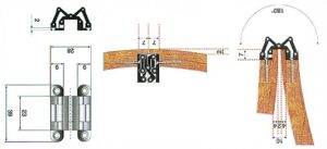 CONCEALED HINGE BRASS